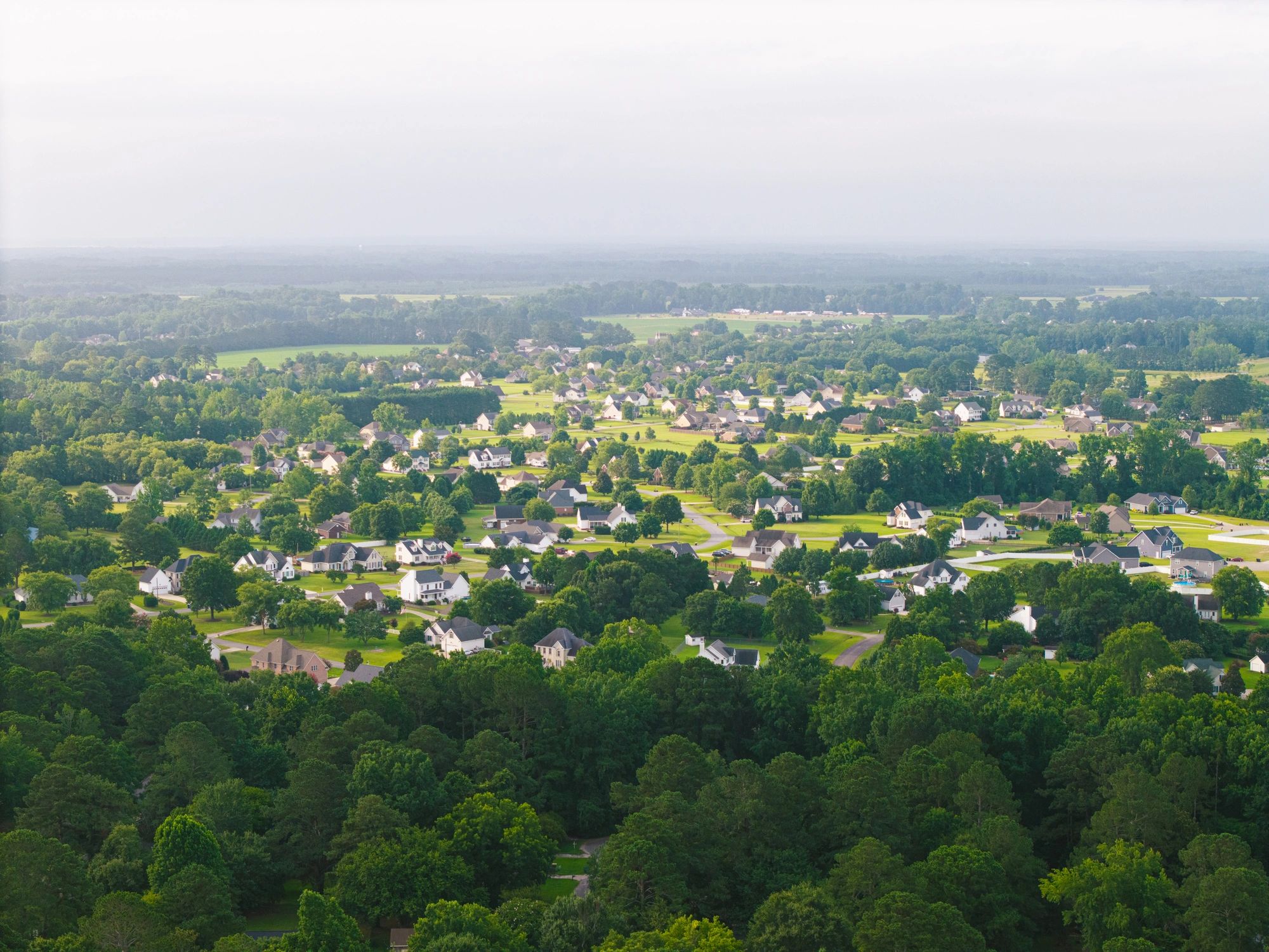 Neighborhood of new construction homes