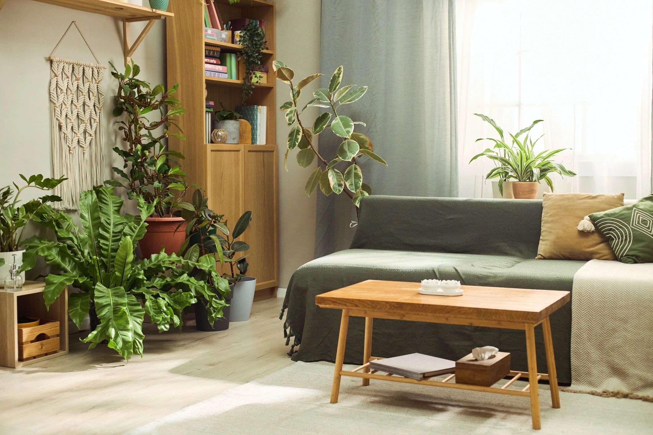 Modern living room interior in a home for sale